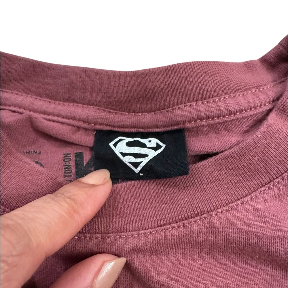 Cotton On | DC Superman Superhero Comics Size 13-14 Boys Kids Collab Pink Tee